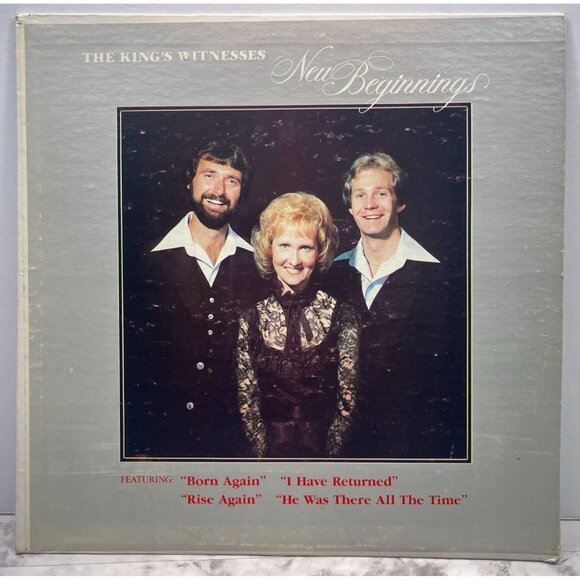The King's Witnesses New Beginnings Vinyl LP Religious Christian Ripcord - Picture 4 of 6